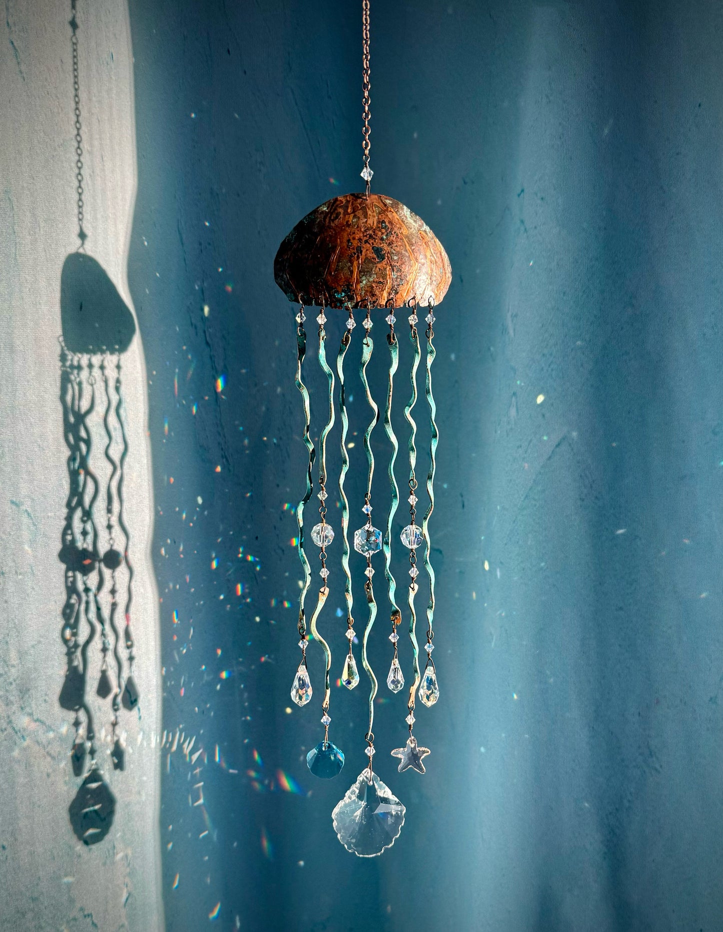 Jellyfish Copper Sun Catcher